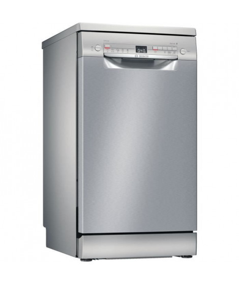 Lave-vaisselle pose libre BOSCH SRS2HKI59E Série 2 - 9 couverts - Moteur induction - L45cm - 46 dB - Inox