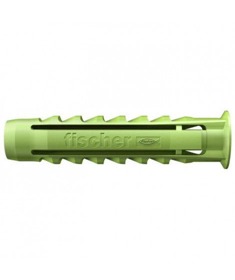 FISCHER - Cheville a quadruple expansion SX Green 10x50 mm - fabriquée a base de matieres premieres renouvelables - Boîte de 45