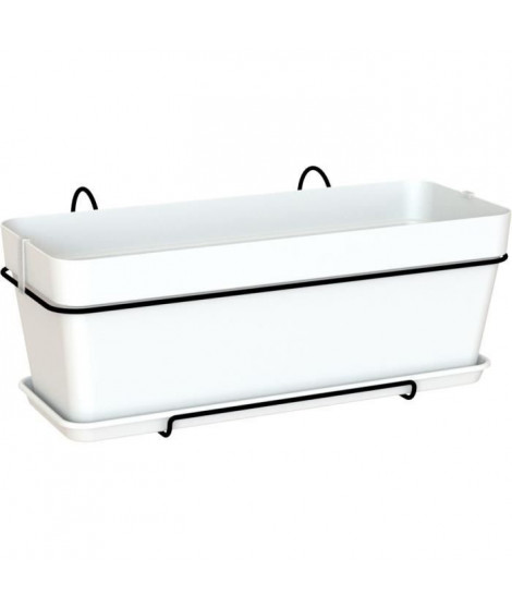 ARTEVASI - Kit Jardiniere capri 50cm v2 blanc 50,2 x 28,5 x h20,7 cm - 1,54l