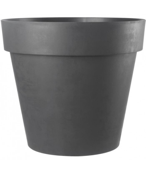 DEROMA - pot de fleurs rond like anthracite  - 58cm - coloris gris anthracite