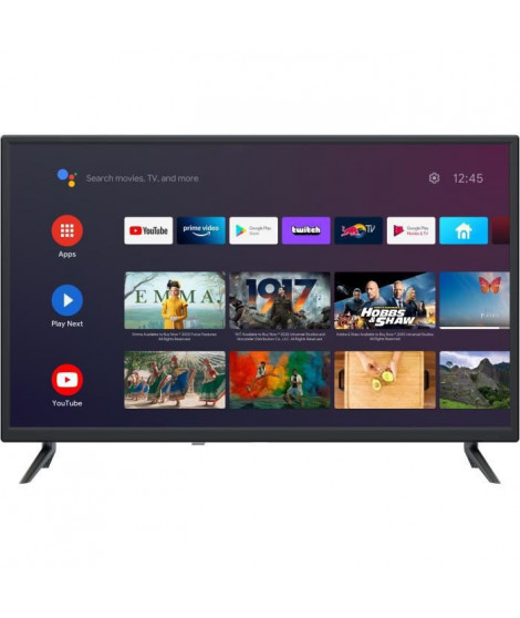 CONTINENTAL EDISON CELED32SA22B6 - TV LED HD 32 (81cm) - Android TV - 3xHDMI, 2xUSB - Noir