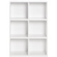 Meuble de rangement COMPO 6 cases - Blanc - L 61,2 x P 30 x H 91 cm