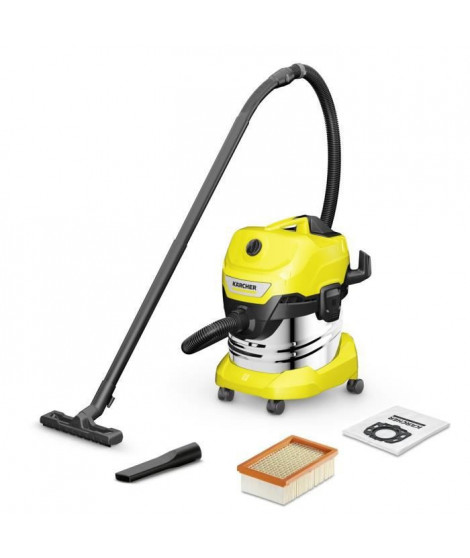 Aspirateur eau et poussiere KARCHER WD 4 S V-20/5/22 - Cuve inox 20 L - 1000W