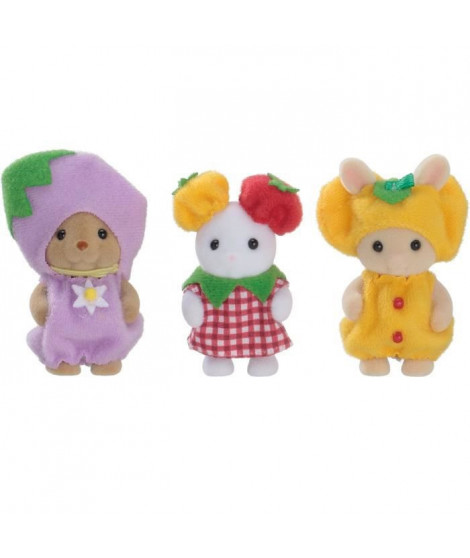 SYLVANIAN FAMILIES - Le trio des bébés en costumes de légumes