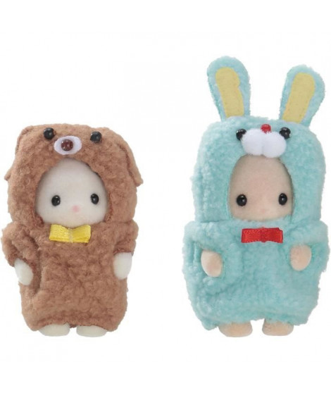 SYLVANIAN FAMILIES - Le duo des bébés en costumes lapin et chien