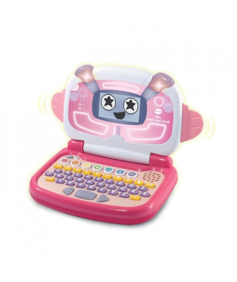 VTECH - Clic, mon Ami l'Ordi - Rose - Ordinateur Éducatif Enfant