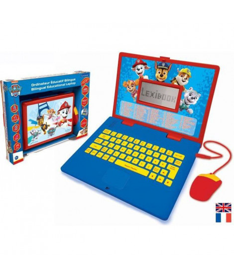 PAT' PATROUILLE Ordinateur éducatif bilingue (FR/EN) enfant LEXIBOOK - 124 activités