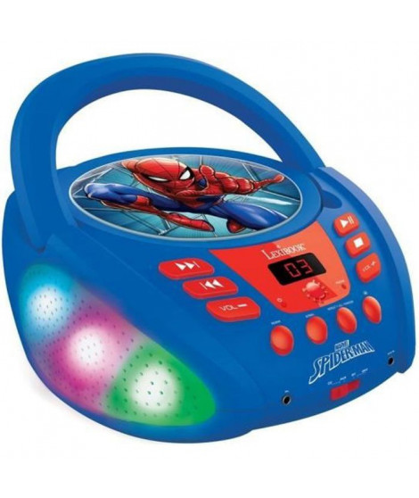 Lecteur CD Bluetooth Spider-Man avec Effets Lumineux
