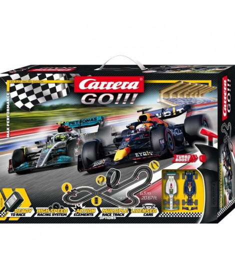 Circuit de course électrique CARRERA GO!!! Formule 1 Mercedes et Red Bull