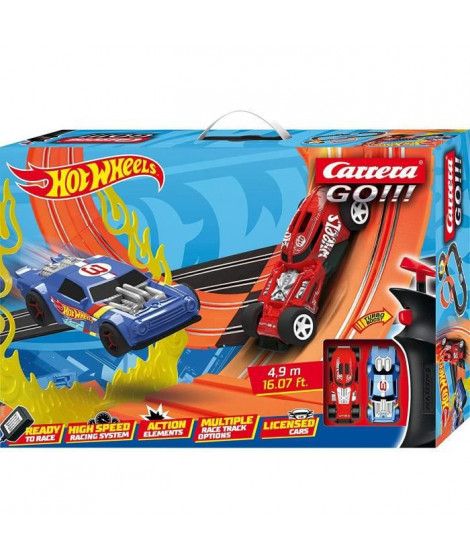 Circuit électrique Hot Wheels 4,9m - Carrera GO!!! 2 voitures, looping et tremplin