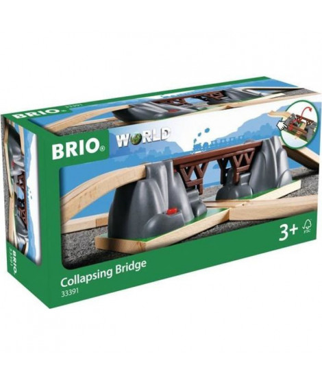 Brio World Pont Catastrophe  - Accessoire pour circuit de train en bois - Ravensburger - Mixte des 3 ans - 33391