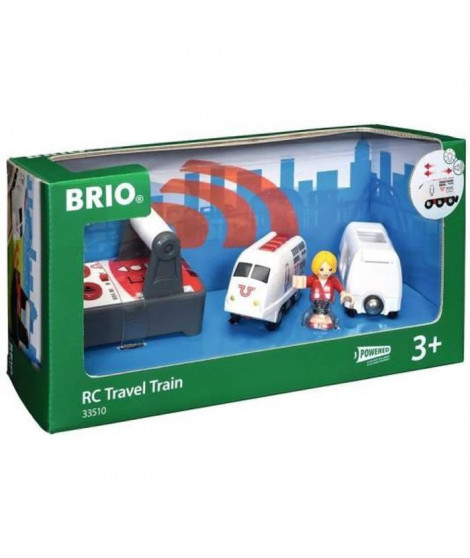 Brio World Train de Voyageur Radiocommandé - Accessoire son & lumiere Circuit de train en bois - Ravensburger - Des 3 ans - 3…