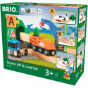 Brio World Circuit Transport de Fret - Coffret complet 19 pieces - Circuit de train en bois - Ravensburger - Mixte des 3 ans …