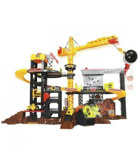 DICKIE - Construction playset 52 cm + 3 véhicules