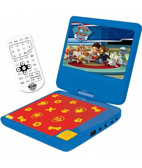 PAT' PATROUILLE Lecteur DVD portable enfant écran LCD 7 LEXIBOOK - batterie rechargeable