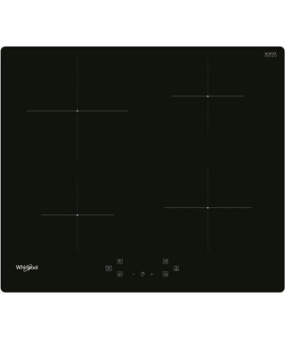WHIRLPOOL - WSQ4860NE - Table de cuisson induction - 4 foyers - 7200W - L60 cm - Revetement verre noir