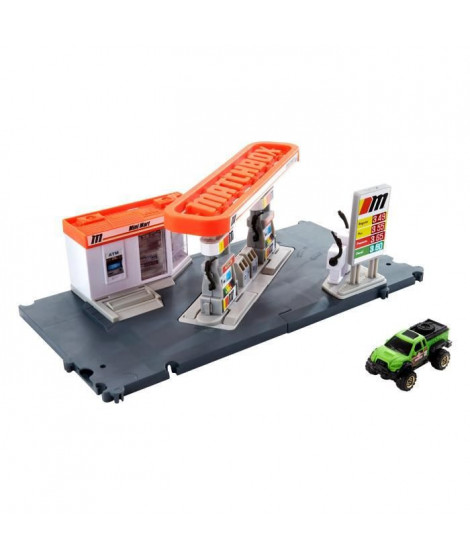 Matchbox - Playset Station Essence - Circuit / Petite Voiture - 3 ans et +