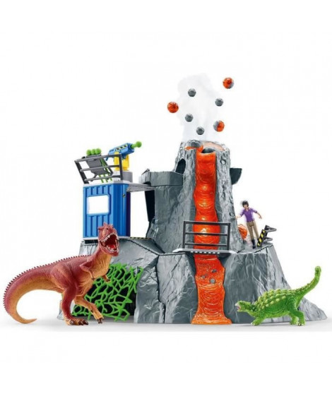 SCHLEICH - Expédition au grand volcan - 42564 - Gamme Dinosaurs