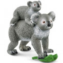Maman et Bébé Koala - SCHLEICH - 42566 - A partir de 3 ans