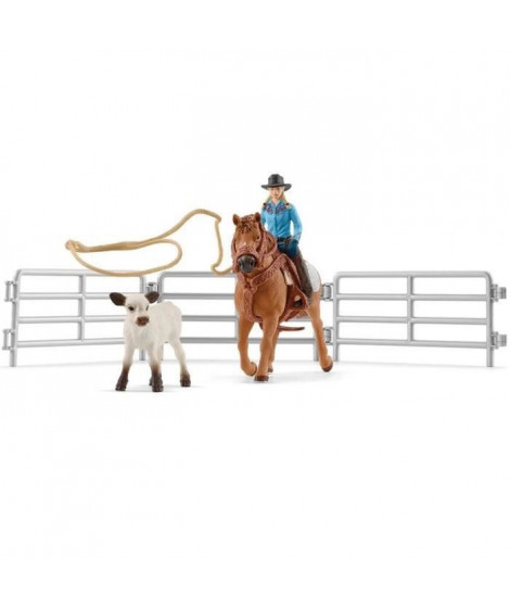 SCHLEICH - Equipe de Cowboy et leurs lassos - 42577 - Gamme Farm World