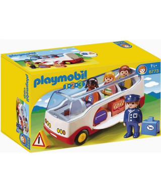 PLAYMOBIL - 6773 - PLAYMOBIL 1.2.3 - Autocar de voyage
