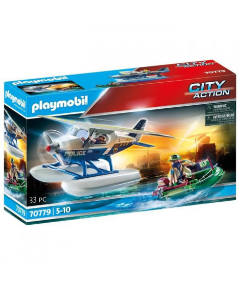 PLAYMOBIL - 70779 - Hydravion de police et bandit