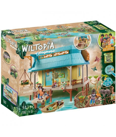 PLAYMOBIL - 71007 - Wiltopia - Centre de soins pour animaux - Plus de 80% de matériaux recyclés ou biosourcés