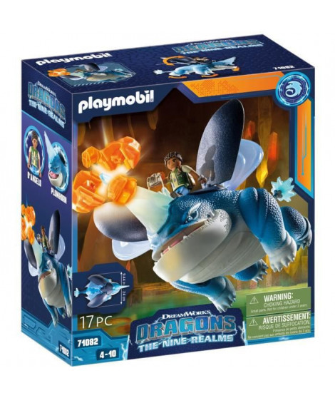 PLAYMOBIL - 71082 - Dragons Nine Realms: Plowhorn & D'Angelo