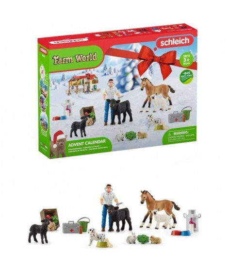 SCHLEICH - Calendrier de l'Avent Farm World 2022 - 98643 - Gamme Farm World