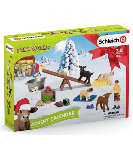 SCHLEICH - Calendrier de l'avent Farm World 2022 - 98271 - Gamme Farm World