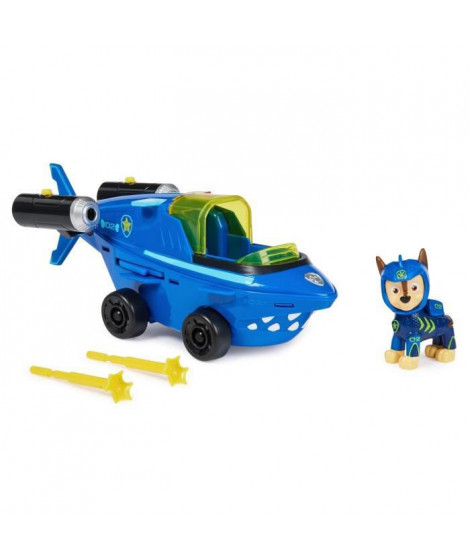 La Pat' Patrouille - Chase - Véhicule + Figurines - La Pat' Patrouille Aqua Pups - Des 3 ans