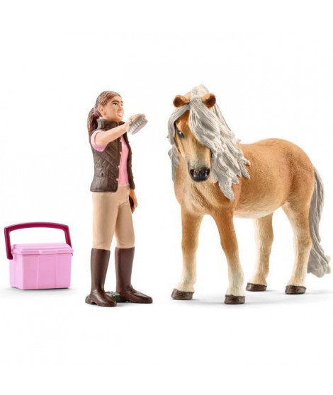 SCHLEICH - Palefreniere avec jument islandaise - 41431 - Gamme Horse Club