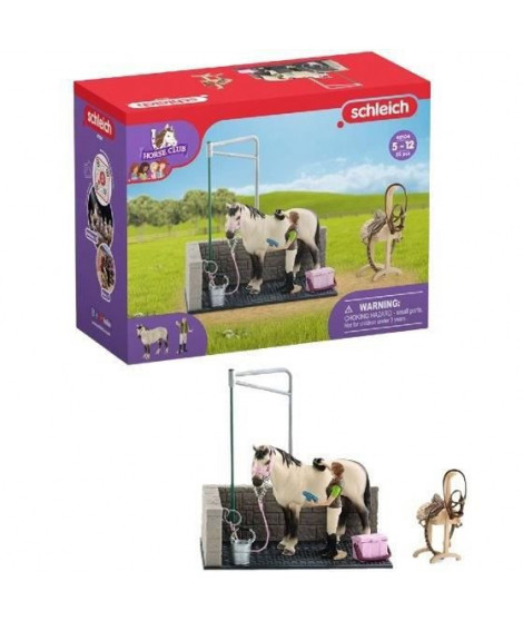 SCHLEICH - Box de lavage pour chevaux - 42104 - Gamme Horse Club