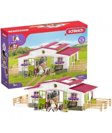 SCHLEICH - Centre équestre avec cavaliere et chevaux - 42344 - Gamme Horse Club