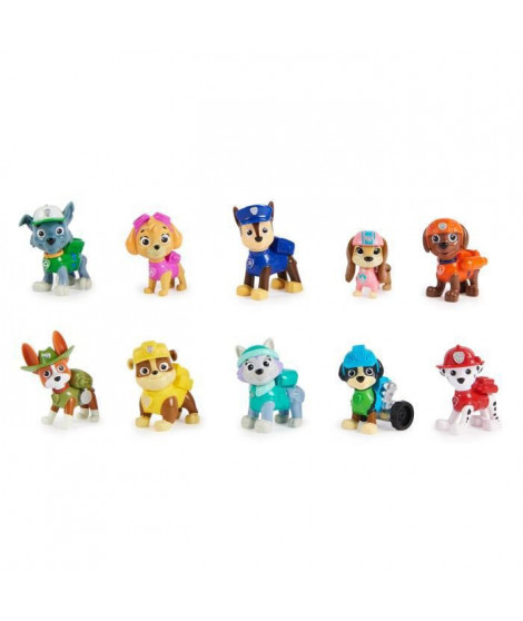 La Pat' Patrouille - Multipack 10 Figurines - 10eme Anniversaire La Pat' Patrouille - Des 3 ans