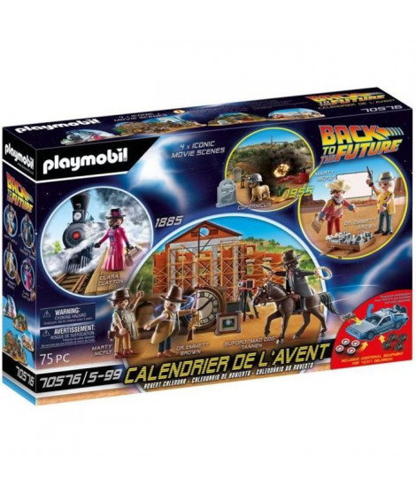 PLAYMOBIL - 70576 - Calendrier de l'Avent Back to the Future, Part III