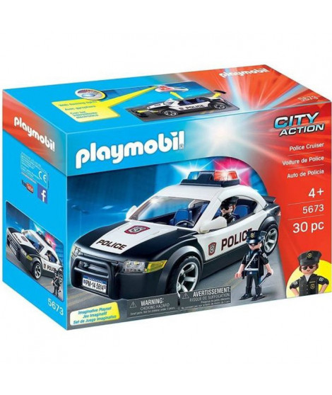 PLAYMOBIL - 5673 - Voiture de Police - Exclusivité Cdiscount