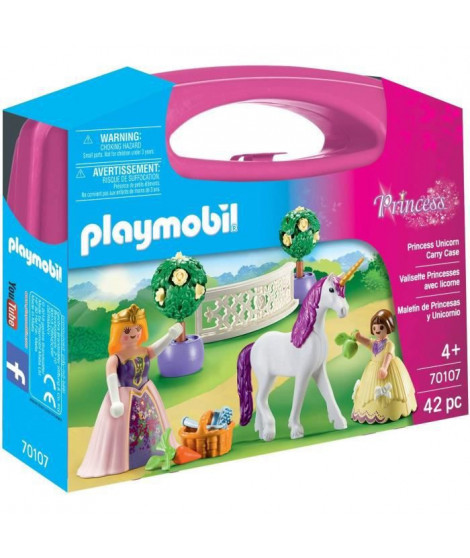 PLAYMOBIL - 70107 - Valisette Princesses avec licorne