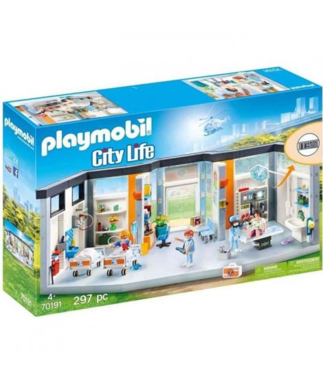 PLAYMOBIL - 70191 - City Life L'Hôpital - Clinique équipée