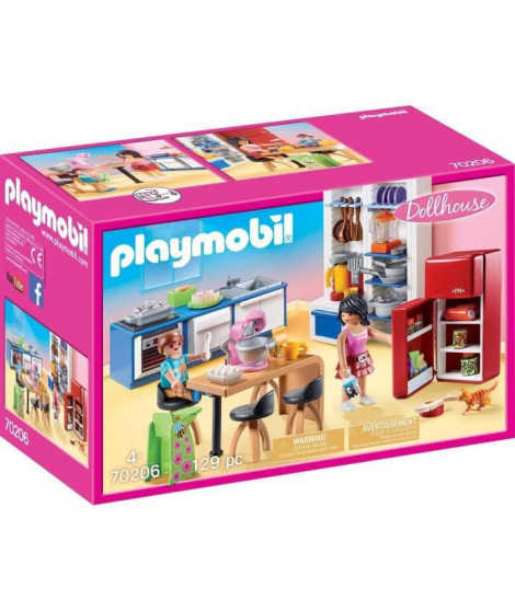 PLAYMOBIL - 70206 - Dollhouse La Maison Traditionnelle - Cuisine familiale