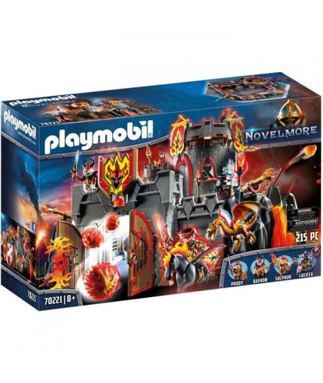 PLAYMOBIL - 70221 - Novelmore - Forteresse volcanique des chevaliers Burnham Raiders