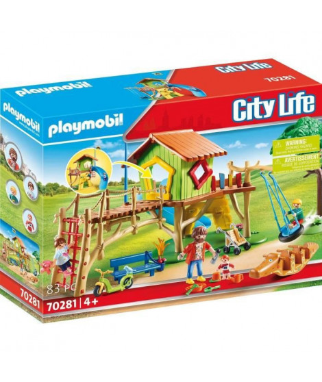 PLAYMOBIL - 70281 - Parc de jeux et enfants