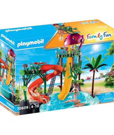 PLAYMOBIL - 70609 - Parc aquatique avec toboggans