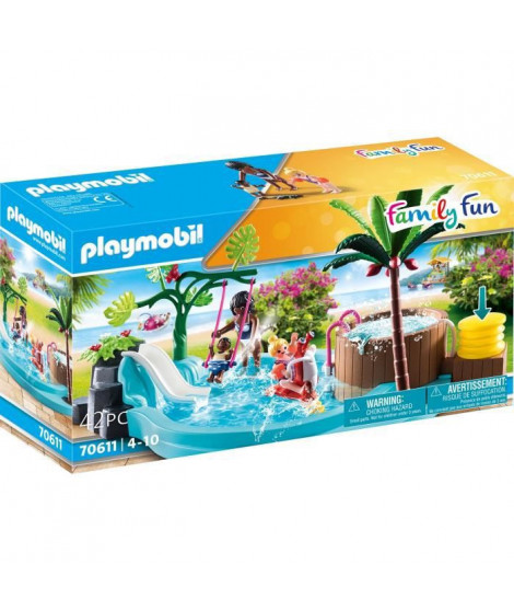 PLAYMOBIL - 70611 - Pataugeoire avec bain a bulles