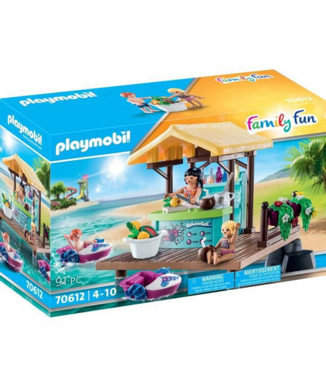 PLAYMOBIL - 70612 - Bar flottant et vacanciers