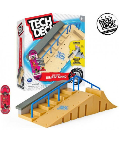 FINGER SKATE - TECH DECK STARTER SET X-CONNECT - 6061840 - Skateparks modulables Avec 1 Fingerskate & Accessoires - Modele al…