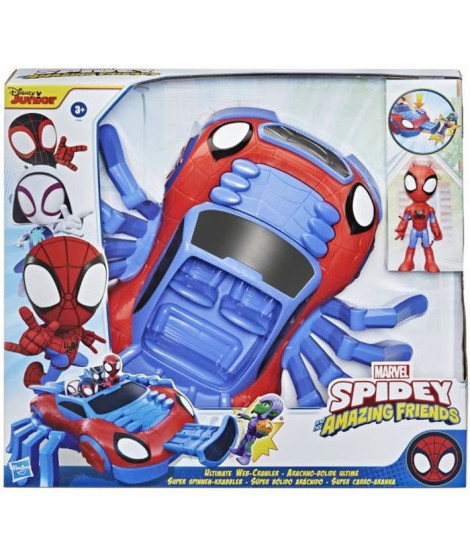 Marvel Spidey and His Amazing Friends - Arachno -bolide et Figurine Spidey de 10 cm - des 3 ans