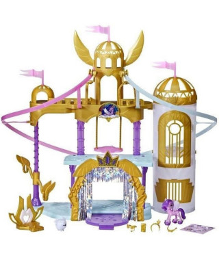 MY LITTLE PONY - A New Generation - La maison royale - château de 56 cm avec tyroliennes et Figurine Princess Petals