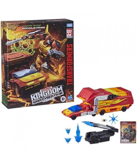 TRANSFORMERS - Generations War for Cybertron: Kingdom - Figurine WFC-K29 Rodimus Prime, remorque, cl Commander - des 8 ans - …