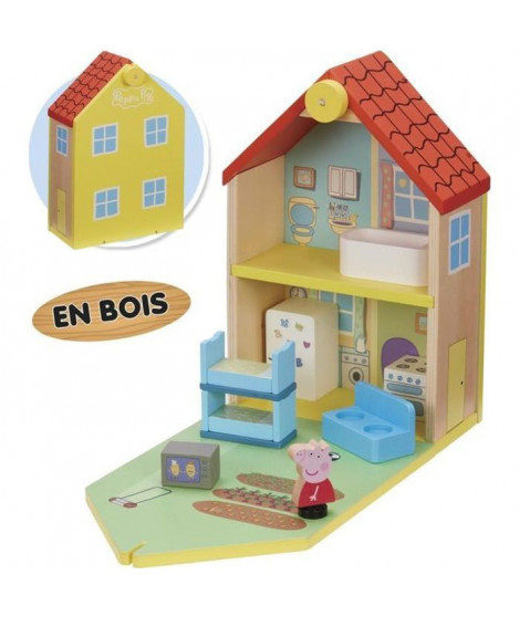 Peppa Pig - Maison Classique en Bois avec 1 personnage